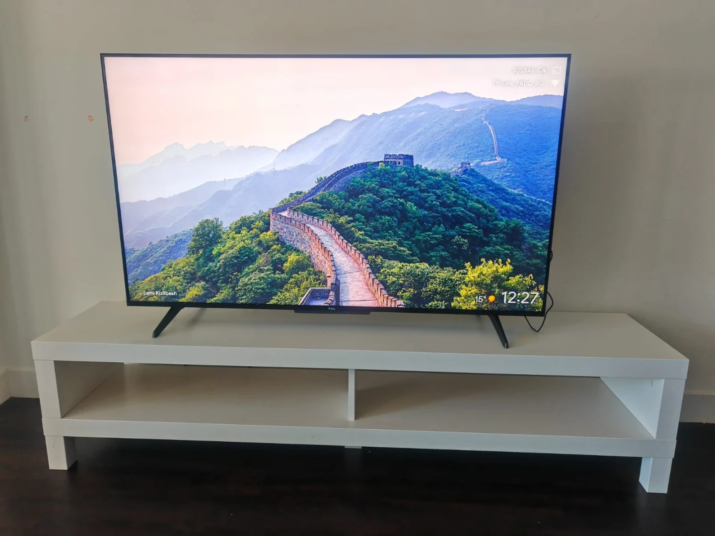 Minimalist White TV Unit / Entertainment Stand