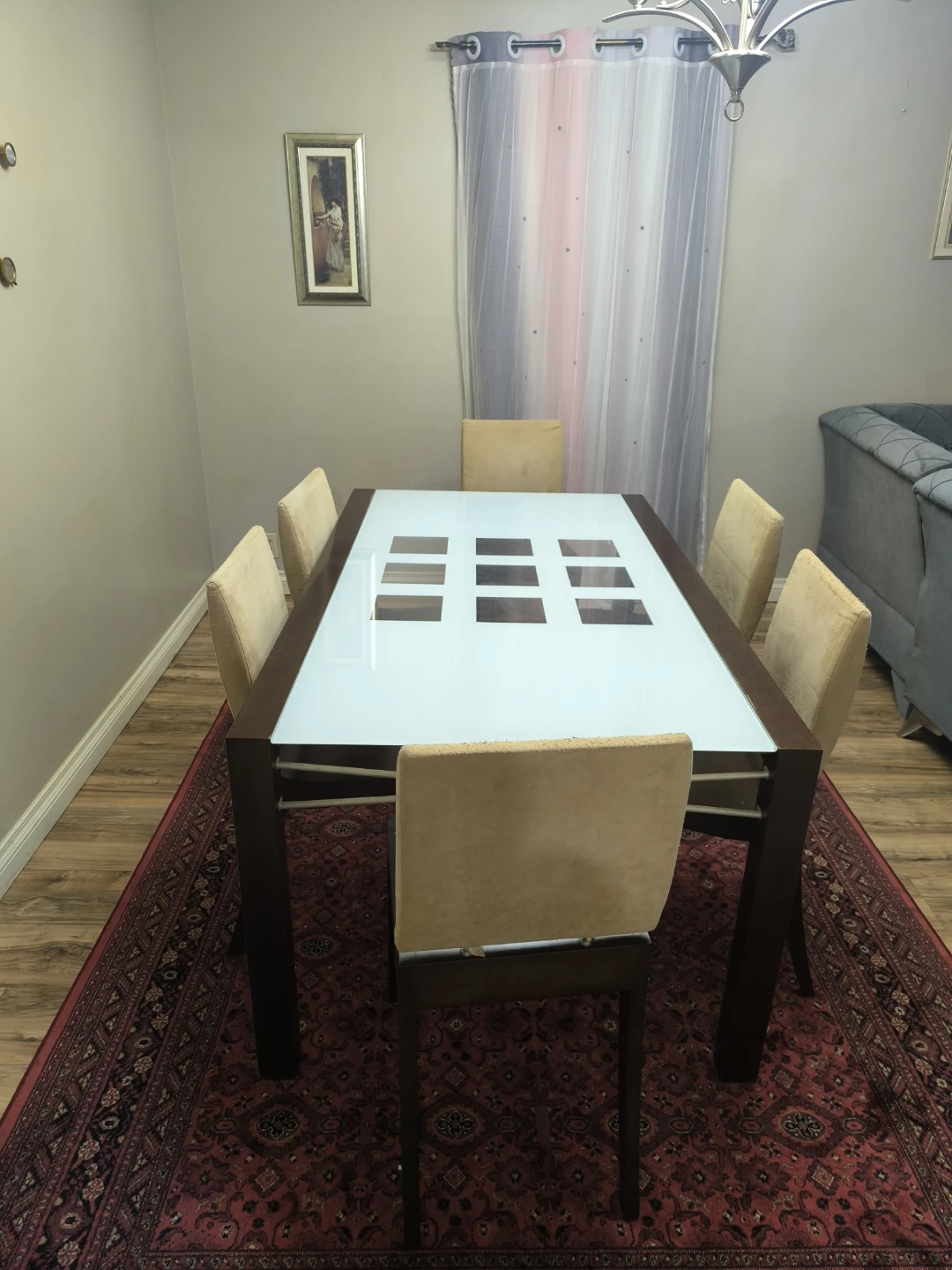 Dining Table Set with 6 Chairs