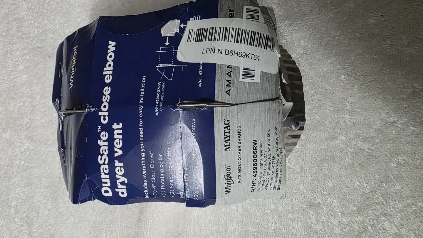 Whirlpool DuraSafe Close Elbow Dryer Vent - photo 4