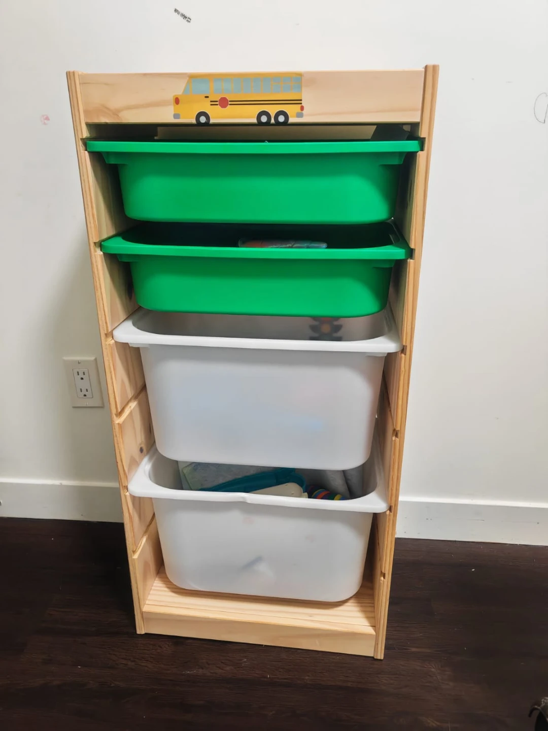 IKEA TROFAST Toy Storage Unit with Storage Bins