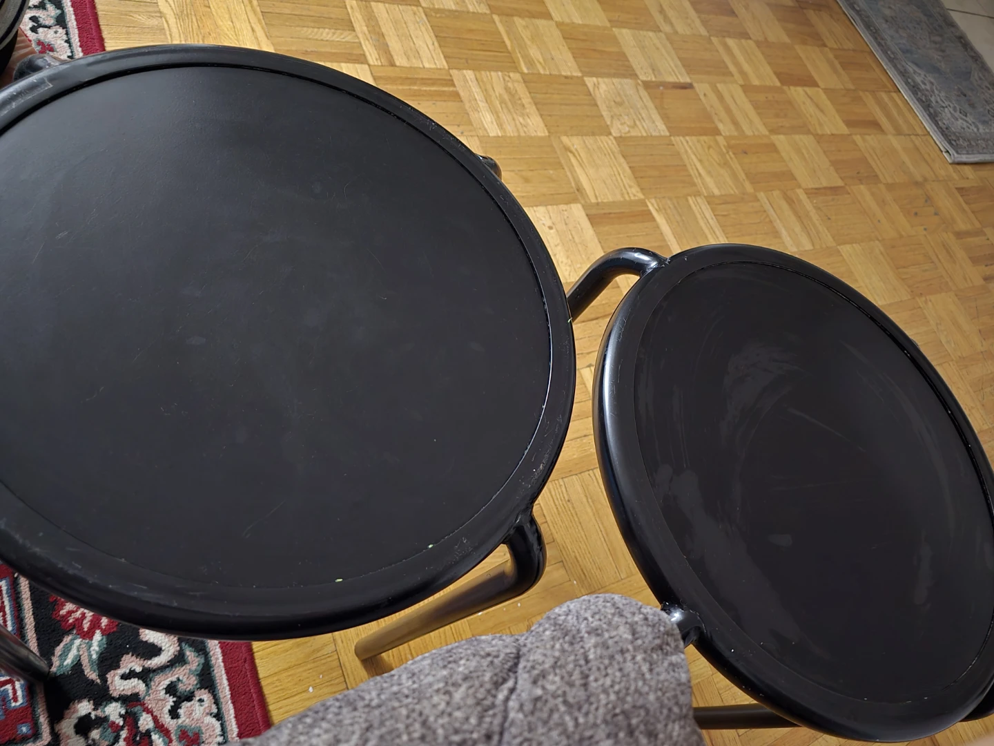 Black Stools (Set of 2)