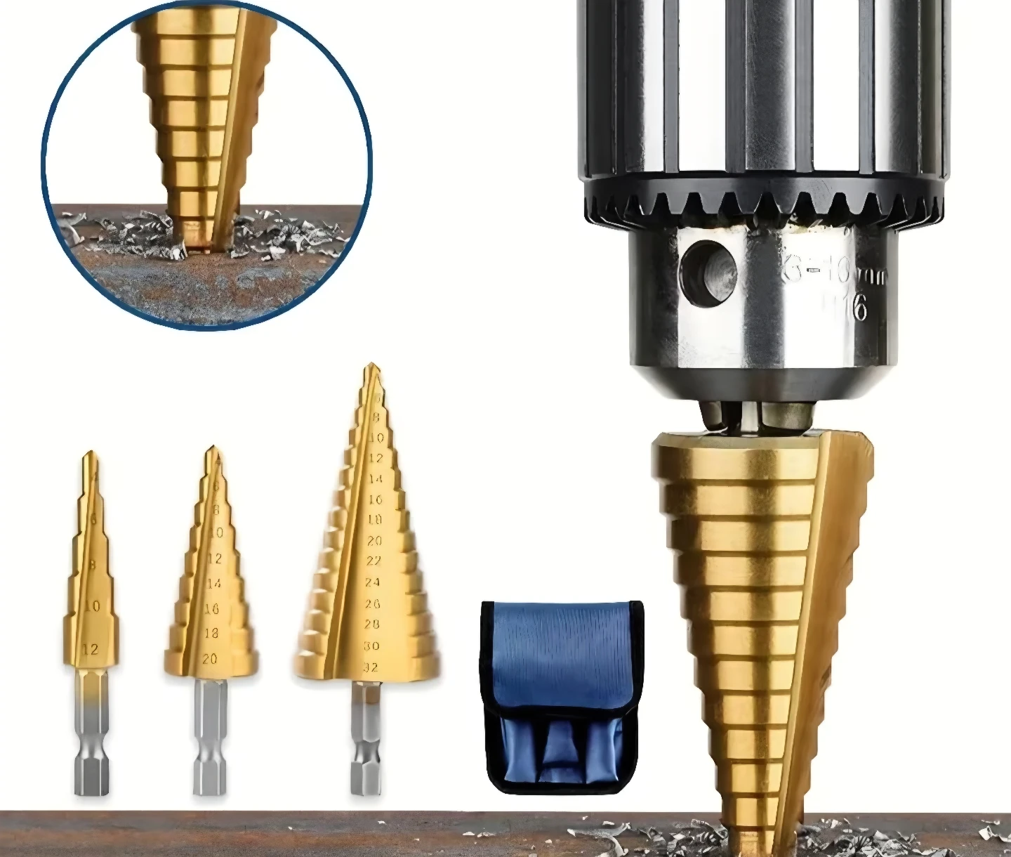 Step Drill Bit Set (3-Piece) - photo 5