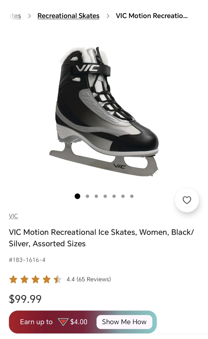 VIC Motion Recreational Ice Skates Women's