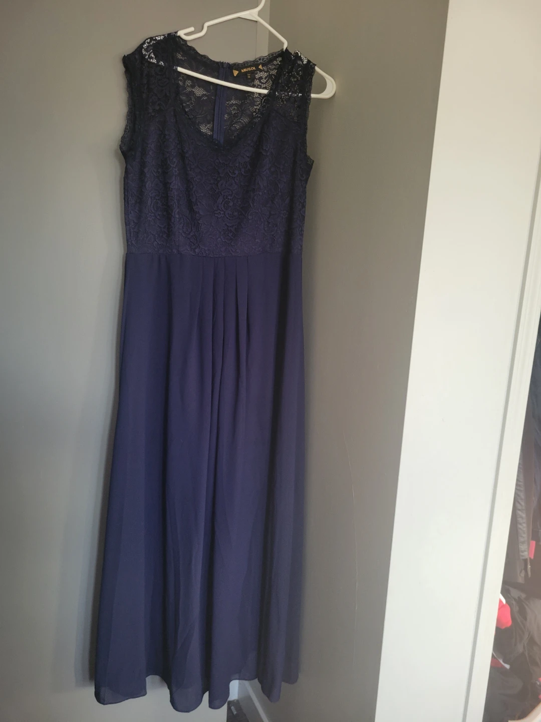 MIUSOL Navy Blue Lace Maxi Dress - photo 3