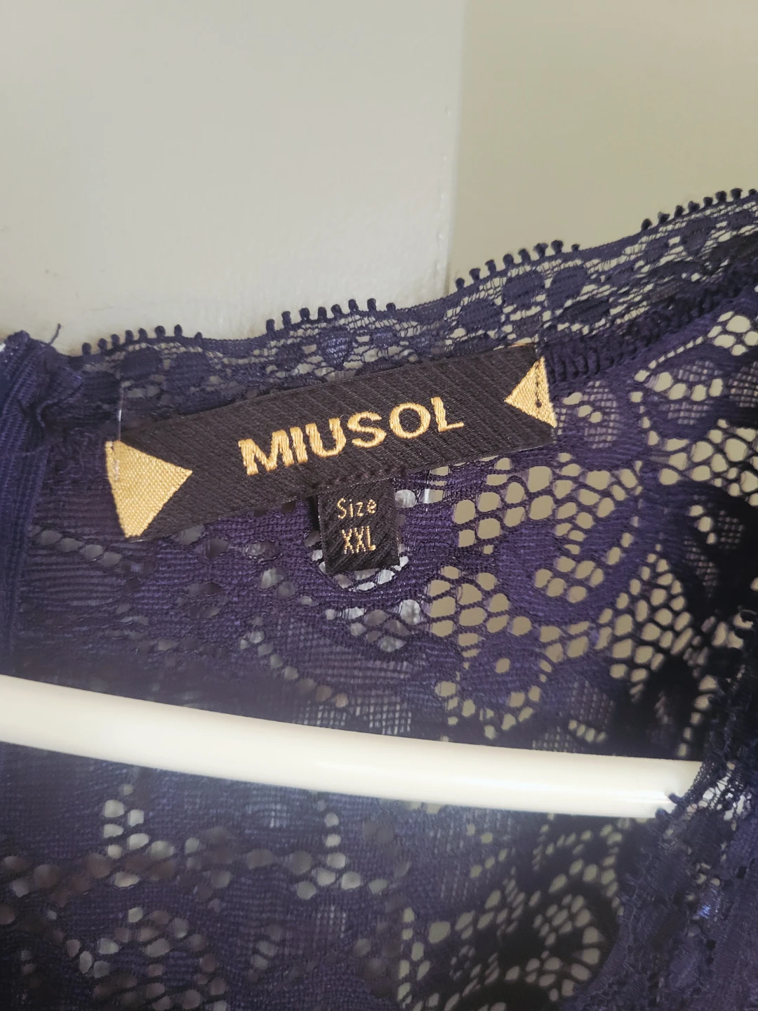 MIUSOL Navy Blue Lace Maxi Dress - photo 4