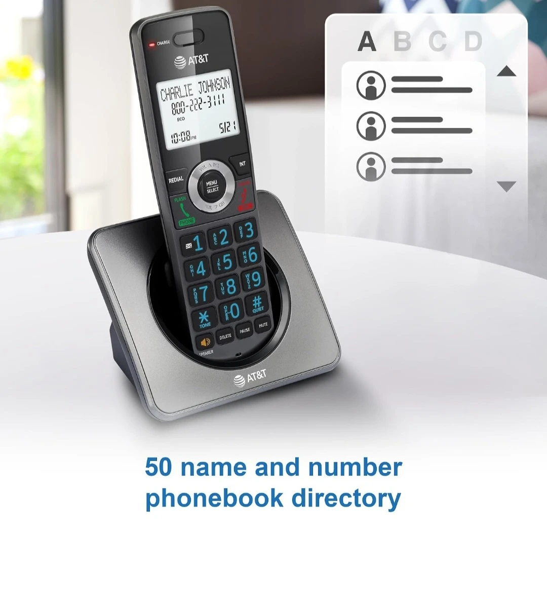 AT&T Cordless Phone with 2" Backlit Display and Speakerphone - photo 2