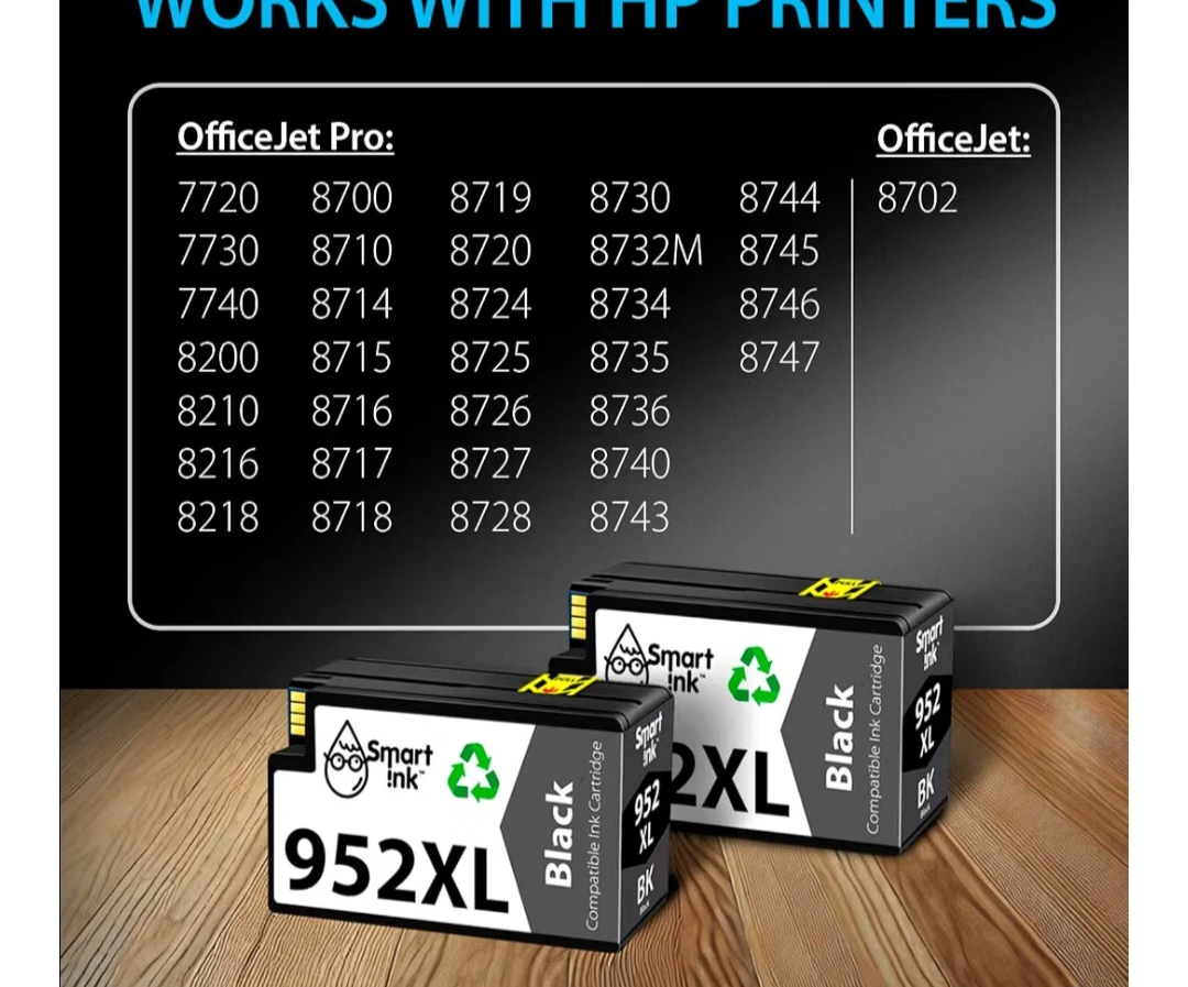 Smart Ink 952XL Black Compatible Ink Cartridge - 2 Pack - photo 3