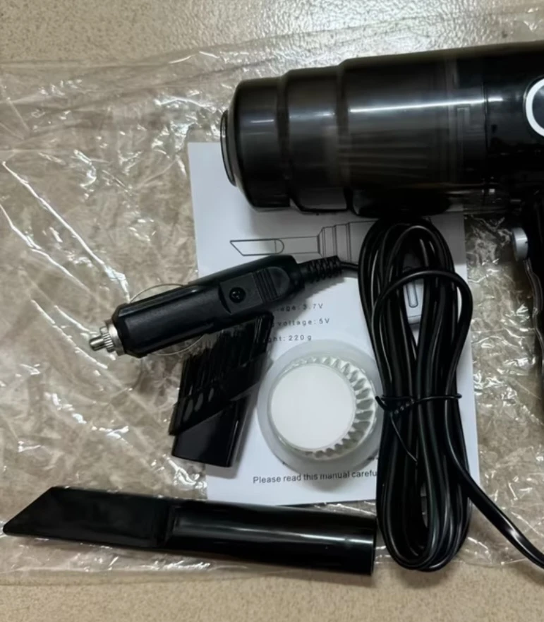 Portable Car Vacuum Cleaner with Attachments - photo 2