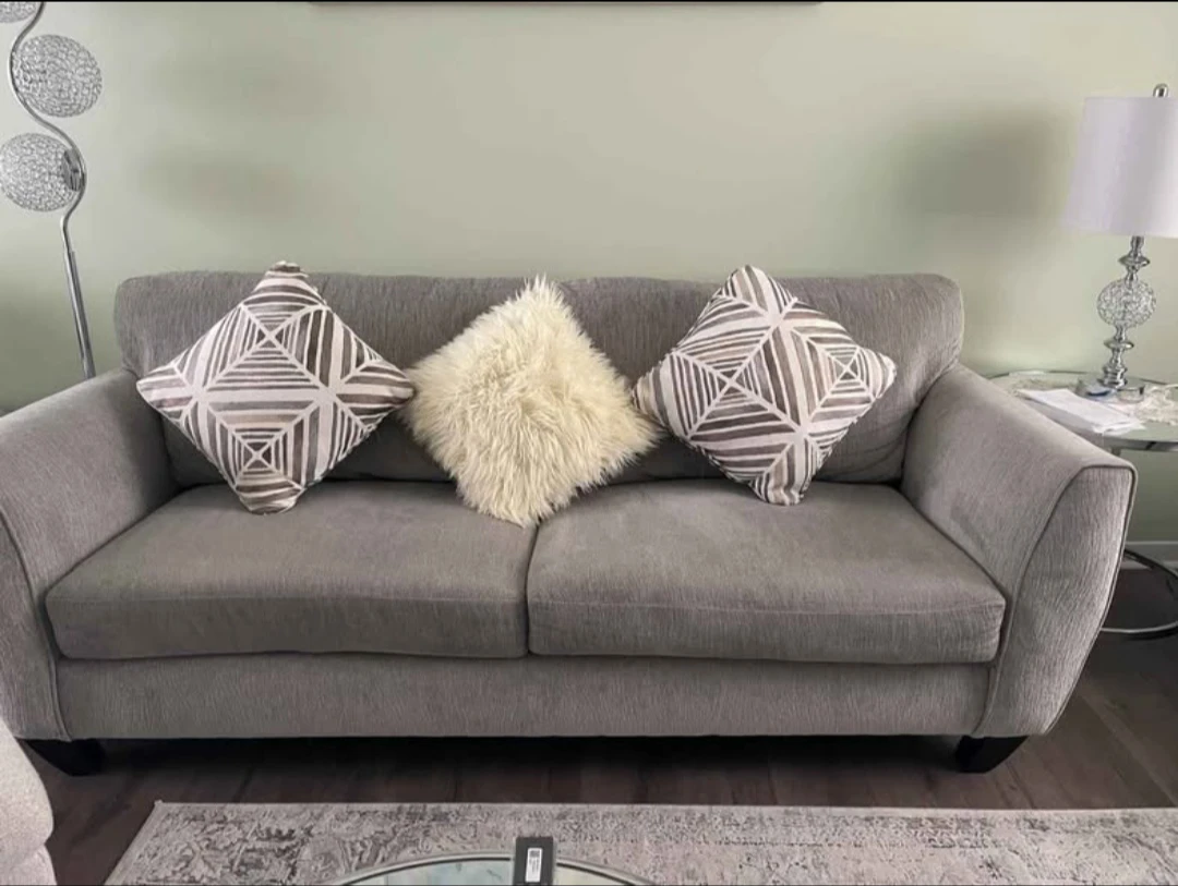 Grey Fabric Sofa - photo 2
