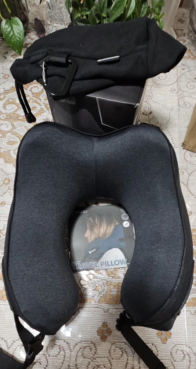 SNUGL Reversible Memory Foam Travel Pillow