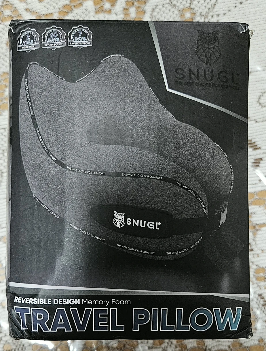 SNUGL Reversible Memory Foam Travel Pillow - photo 5