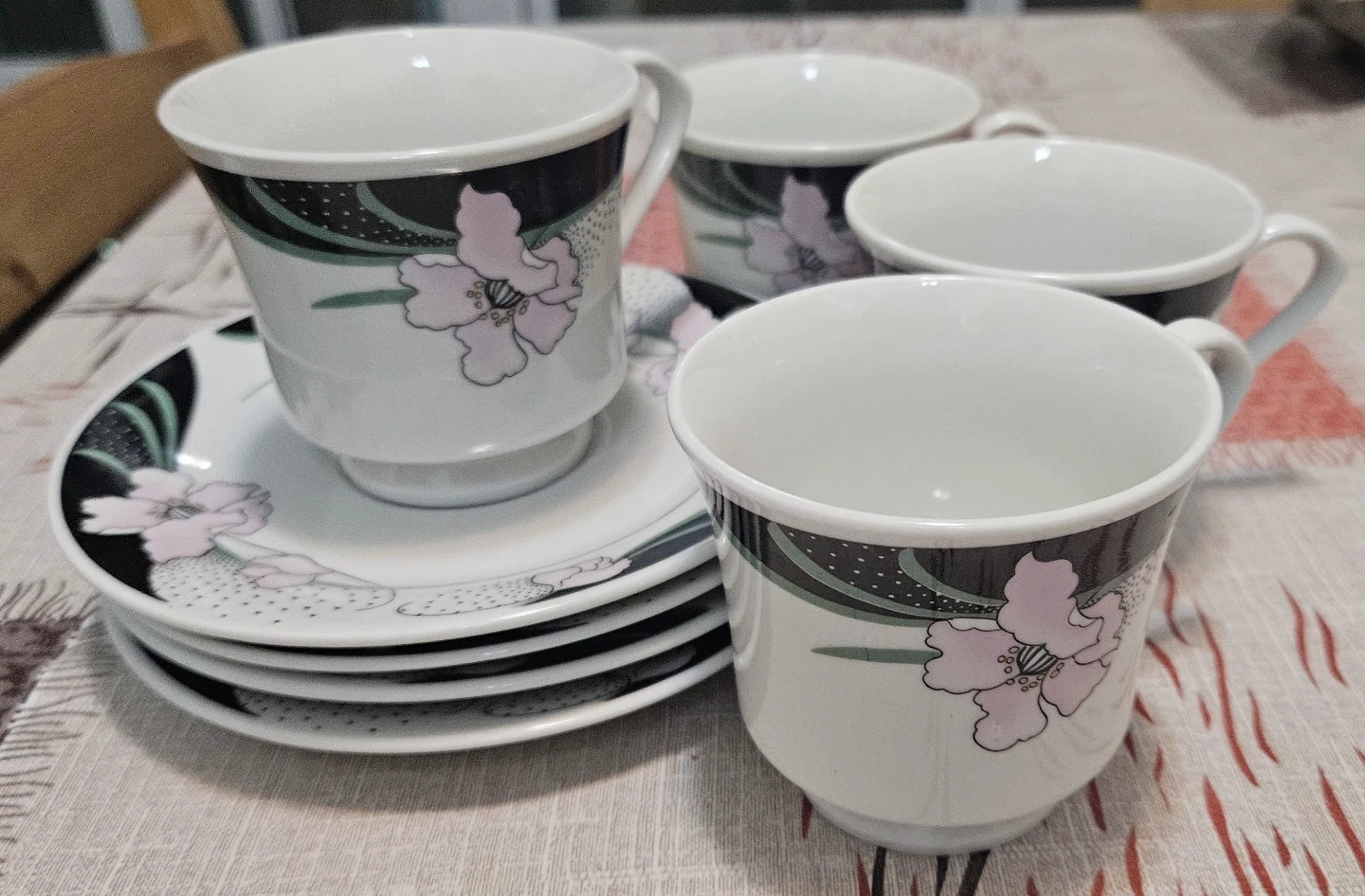 Floral Tea Cup & Saucer Set (4) - photo 4