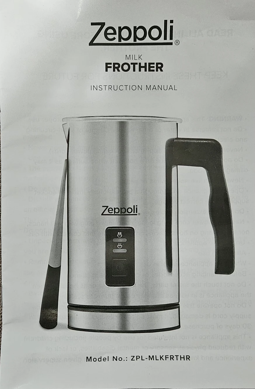 Zeppoli Milk Frother - Like New! - photo 2