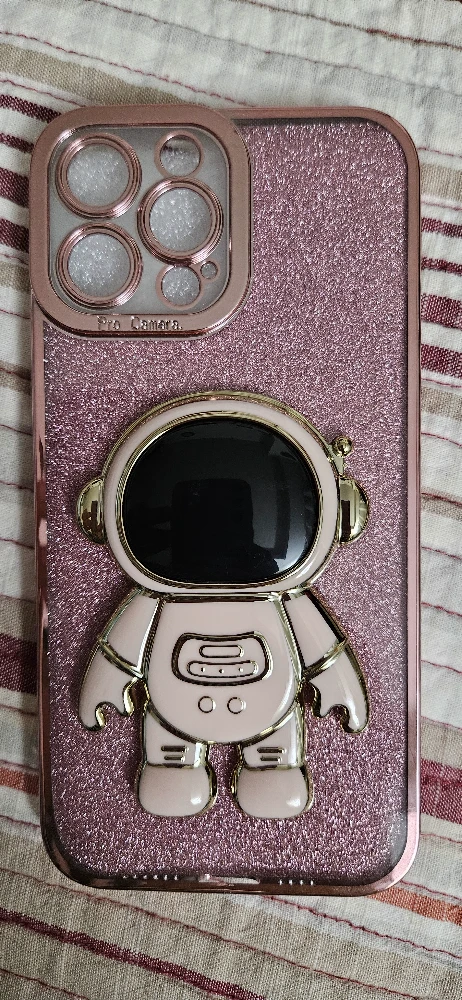 Pink Glitter Astronaut Phone Case - photo 2