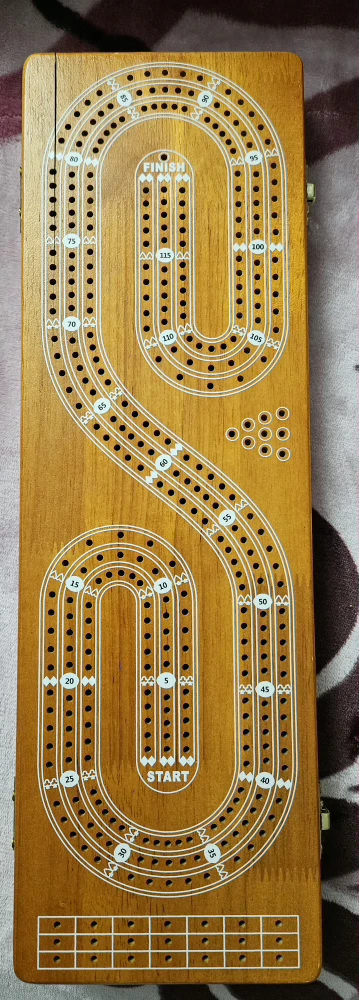 Plusvivo Wooden Cribbage Board