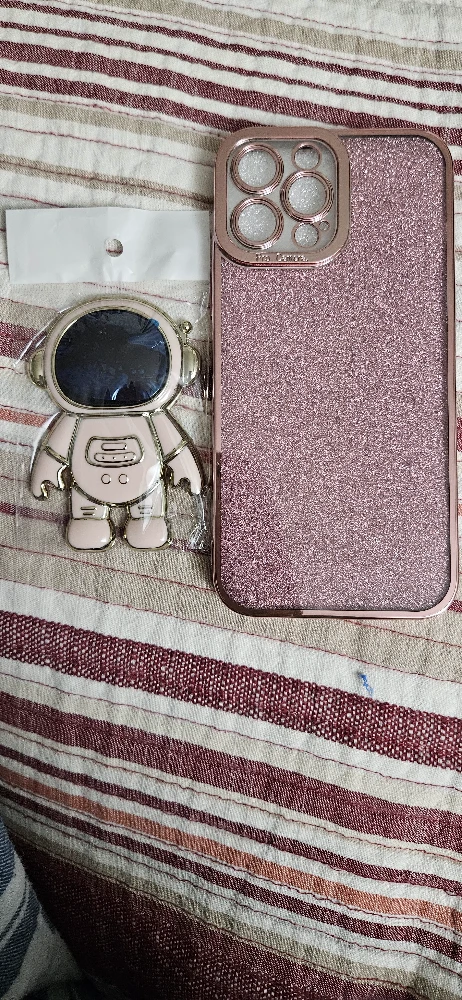 Pink Glitter Astronaut Phone Case