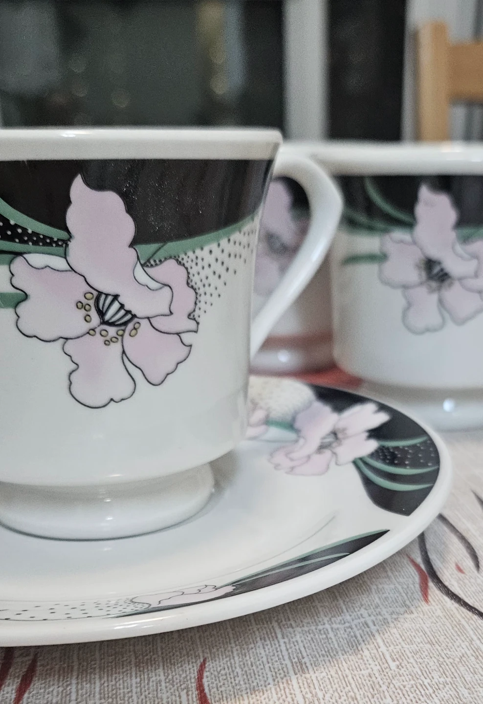 Floral Tea Cup & Saucer Set (4) - photo 3