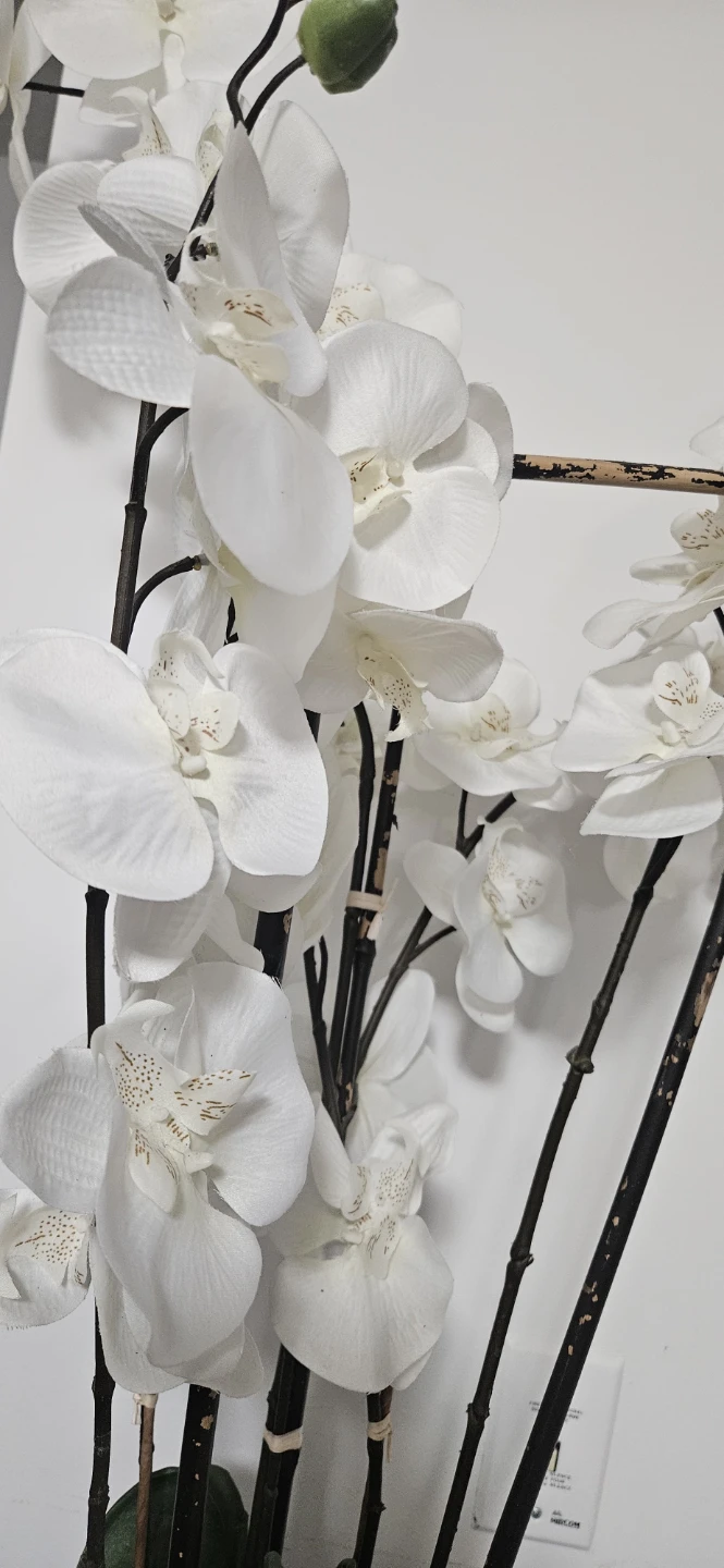 Artificial White Orchid Flower Arrangement - photo 4