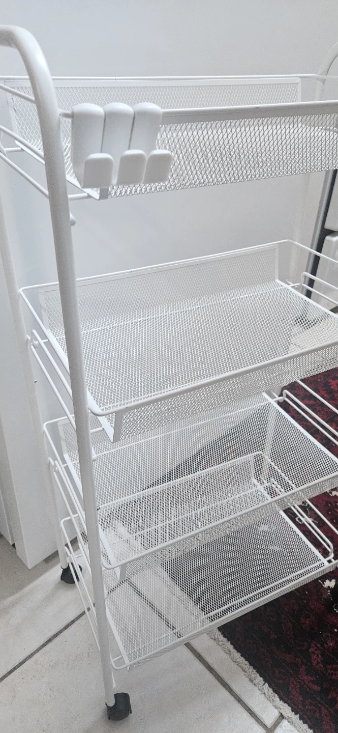 White Rolling Cart - photo 3