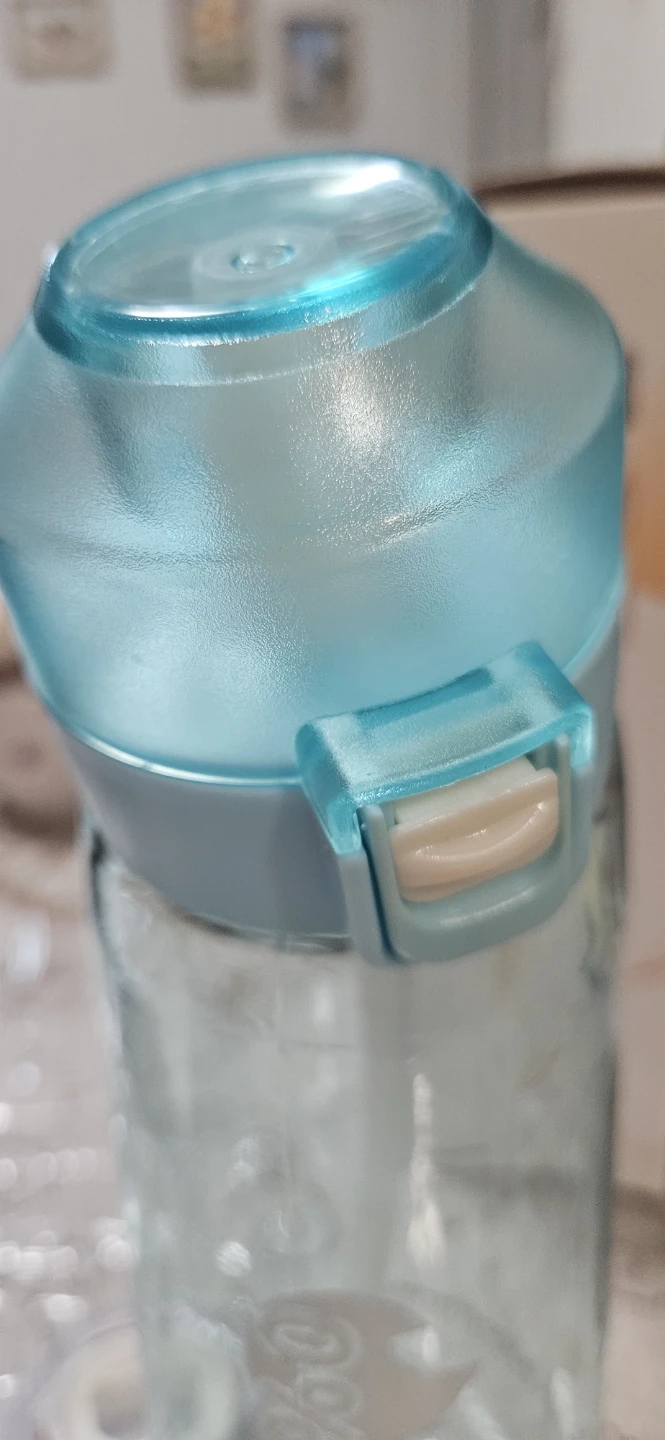Light Blue Water Bottle with Straw - photo 3