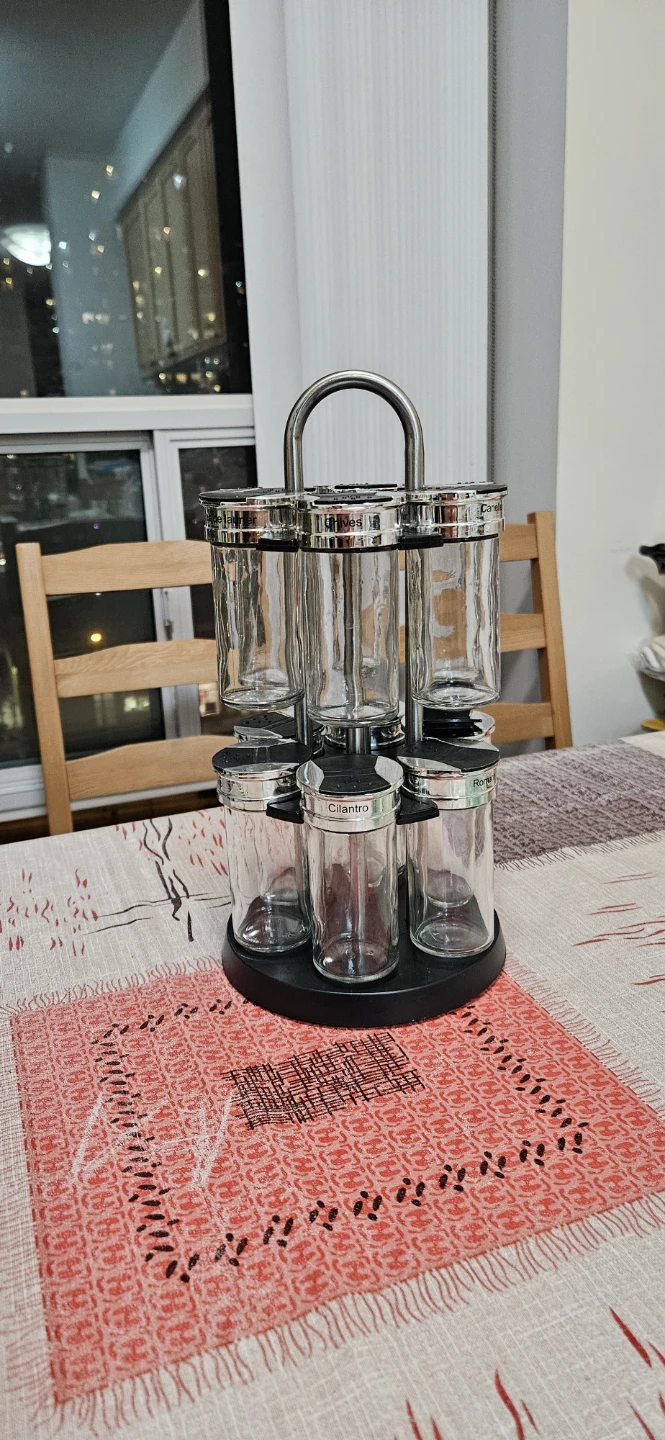 Rotating Spice Rack with 12 Jars - photo 3