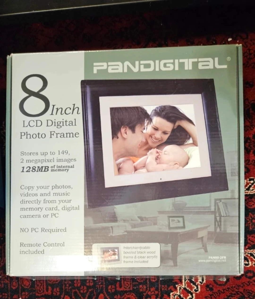 Pandigital 8 Inch LCD Digital Photo Frame - New - photo 2
