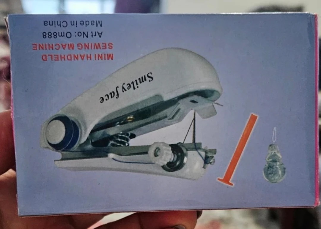 Smiley Face Mini Handheld Sewing Machine - photo 3