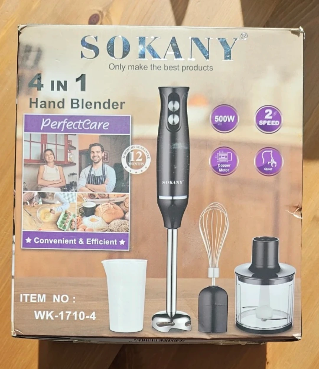 SOKANY 4-in-1 Hand Blender Set WK-1710-4