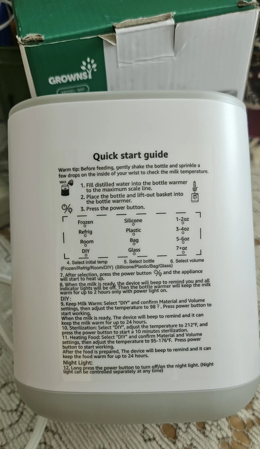 Grownsy Bottle Warmer - Model N9T - photo 5