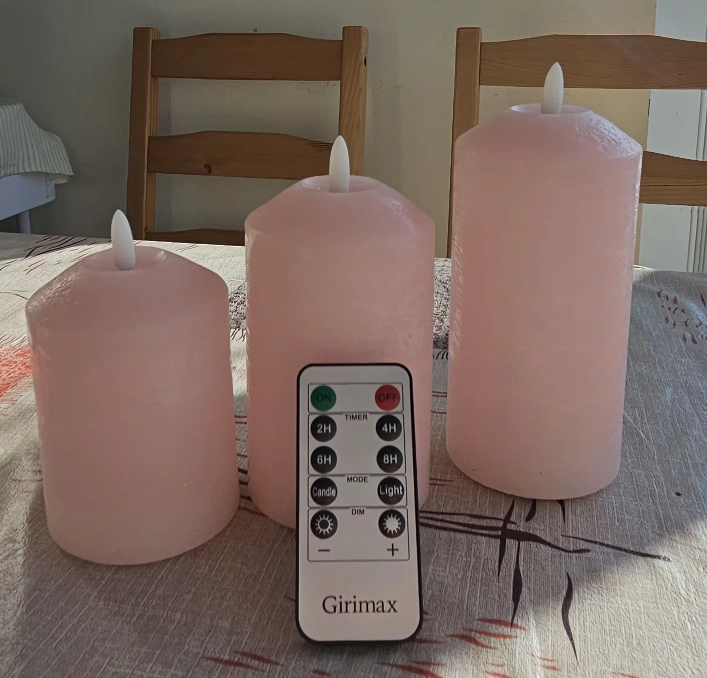 Girimax LED Flameless Candles with Remote (Set of 3) - photo 3