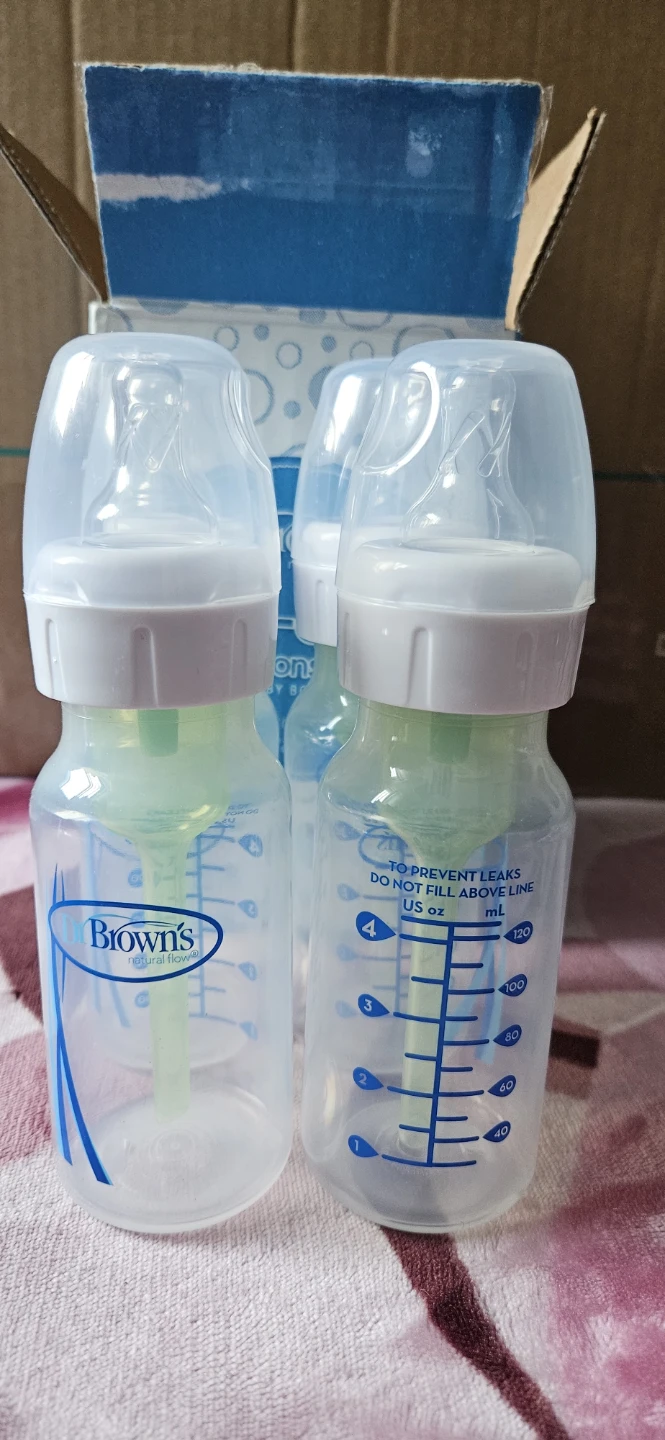 Dr. Brown's Anti-Colic Options+ Narrow Baby Bottles