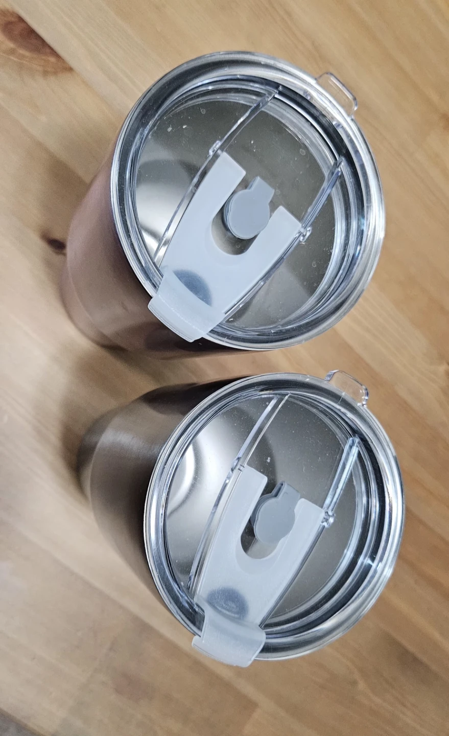 Set of 2 Stainless Steel Tumblers with Lids - photo 3