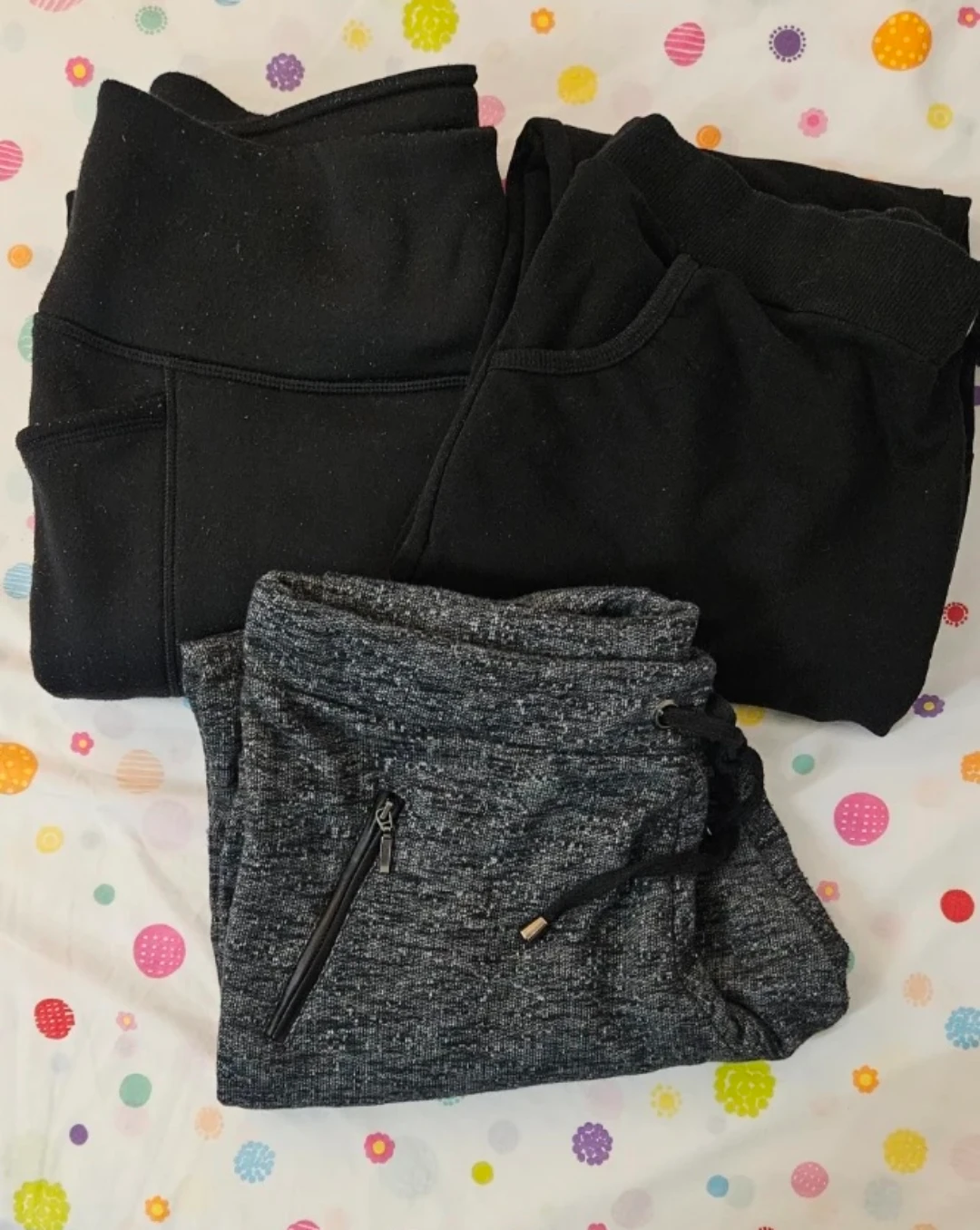 Bundle of 3 Pairs of Sweatpants/Joggers - Black & Grey