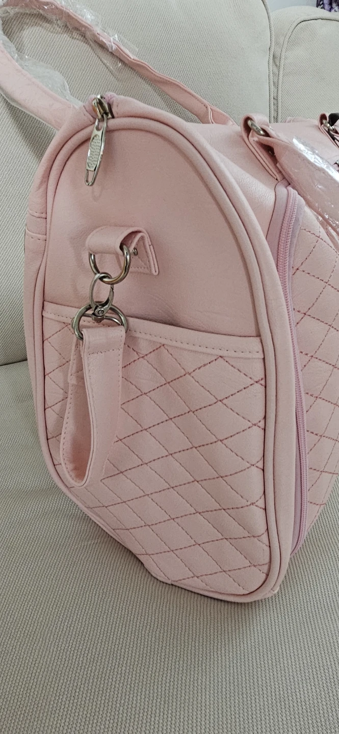 Happ Baby Pink Quilted Diaper Bag Set - photo 4