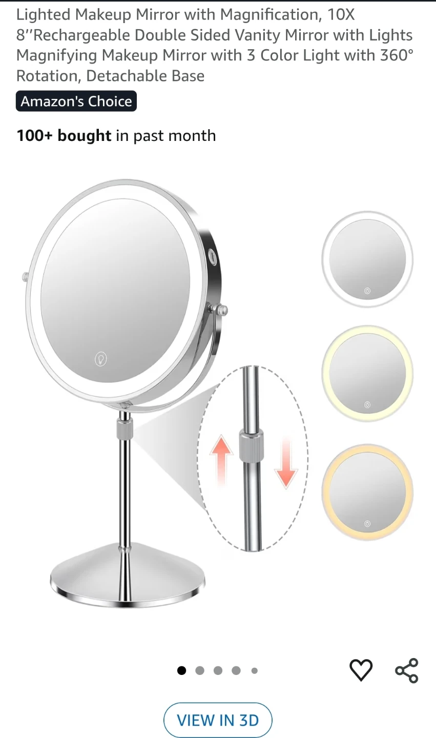 Mirror with 3 Color Light - photo 2