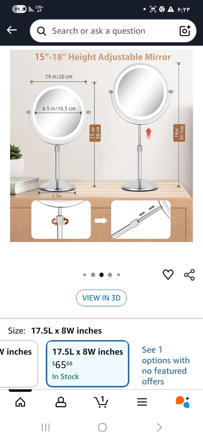 Mirror with 3 Color Light - photo 3