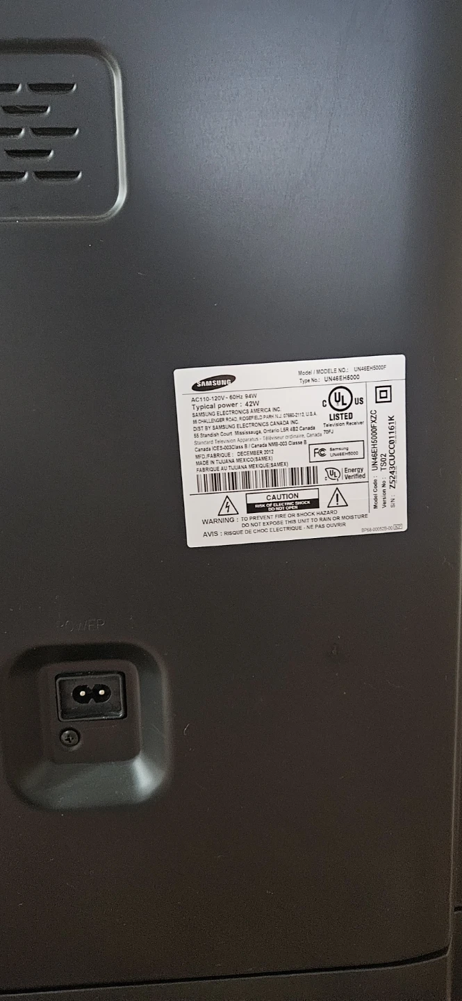 Samsung 46 inch TV UN46EH5000F - photo 3