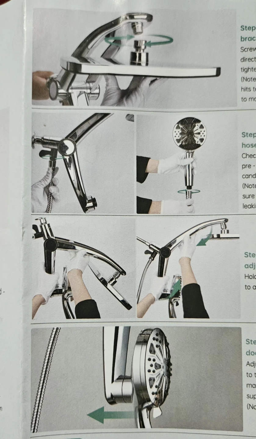 5-Function Rain Shower Head Combo - photo 3