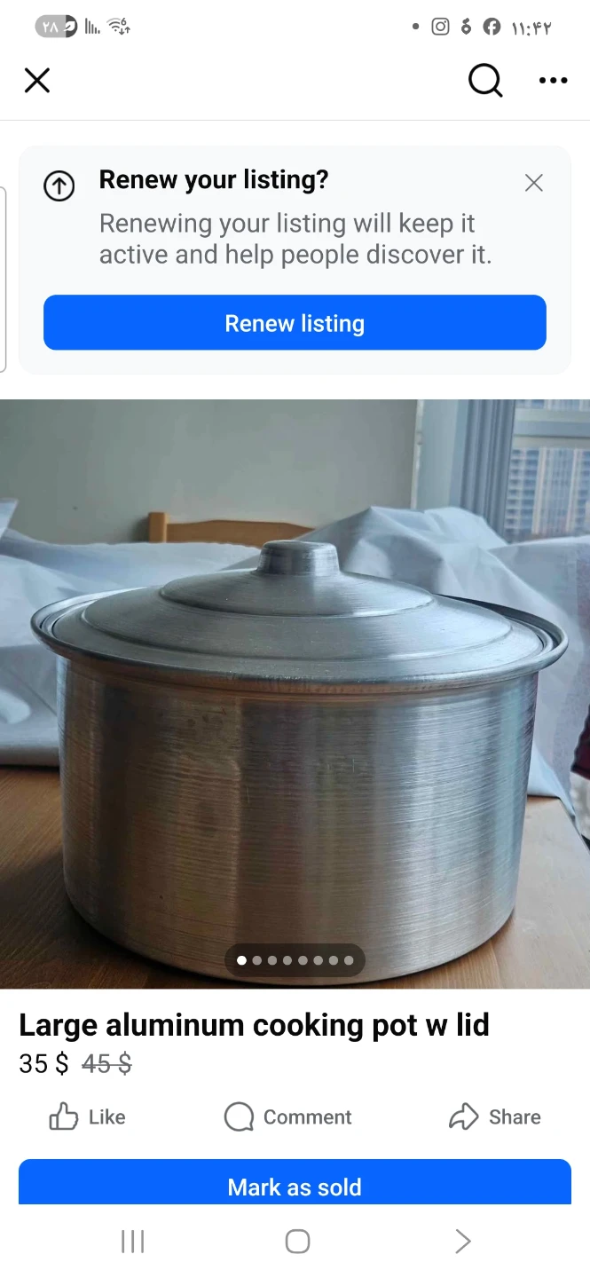 Aluminum Pot with Lid - photo 4