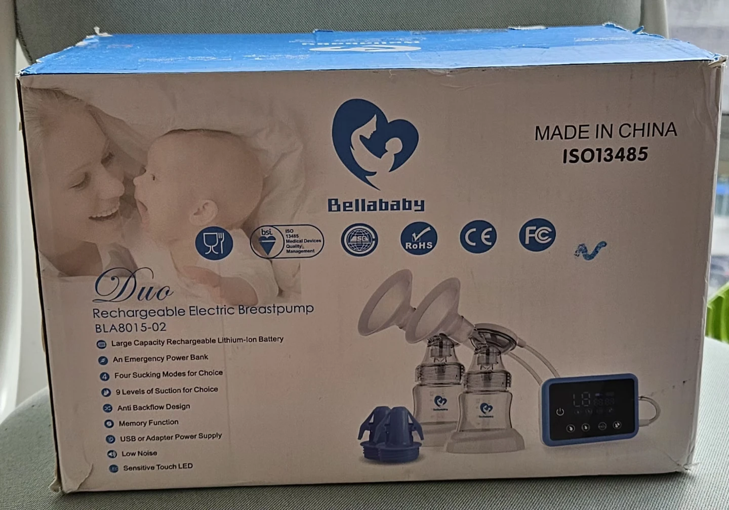 Bellababy Duo Rechargeable Electric Breastpump BLA8015-02