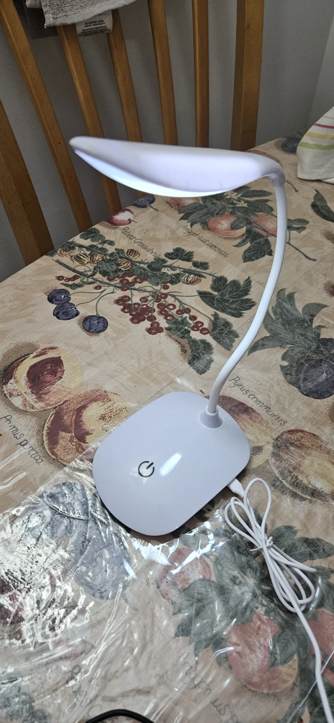 White LED Desk Lamp with Gooseneck - photo 3