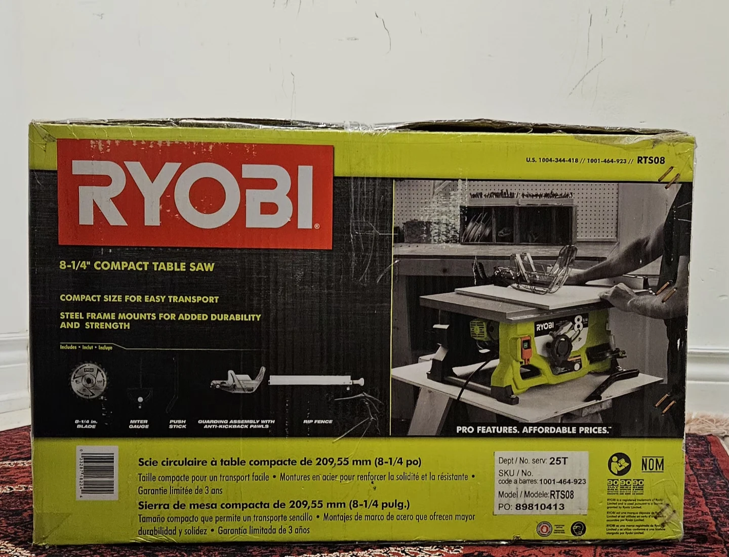 Ryobi 8-1/4" Compact Table Saw RTS08 - photo 4