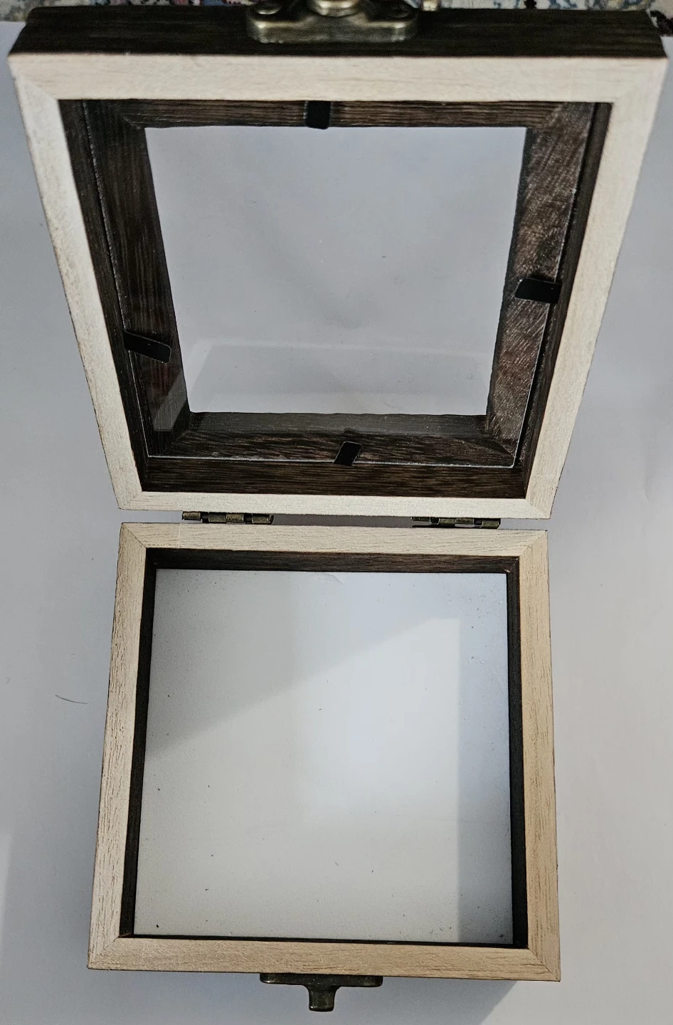 Set of 2 Wooden Hinged Lid Shadow Boxes - photo 2