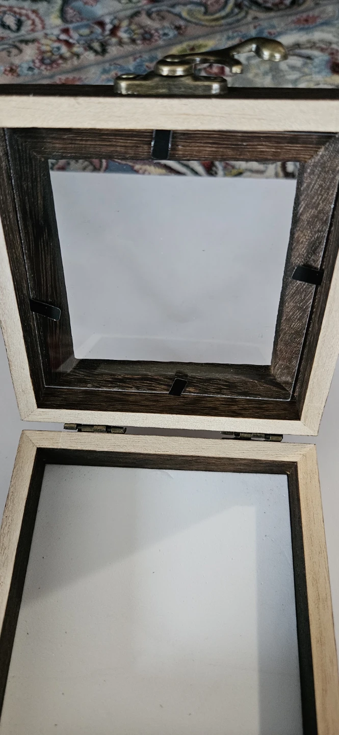 Set of 2 Wooden Hinged Lid Shadow Boxes - photo 3