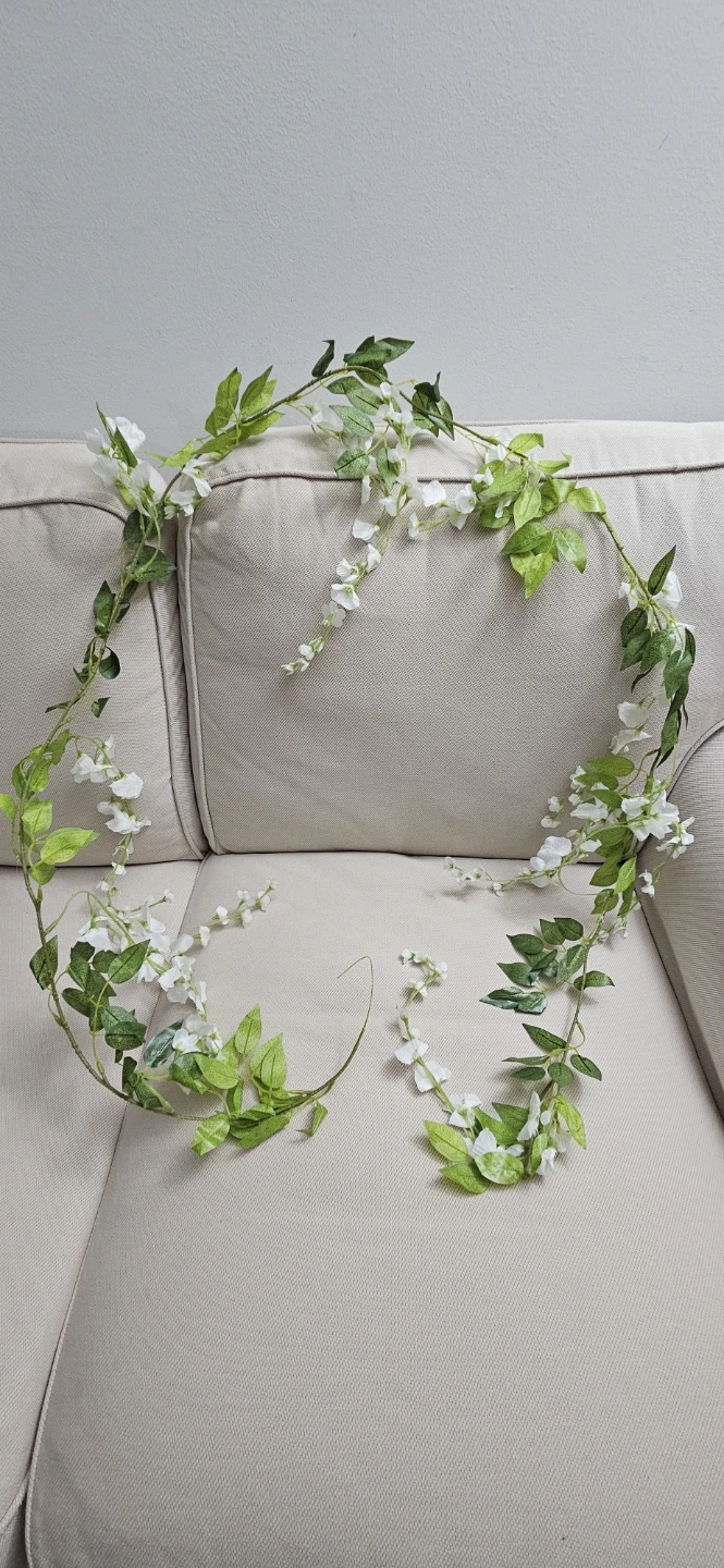 3 packs of artificial string flowers