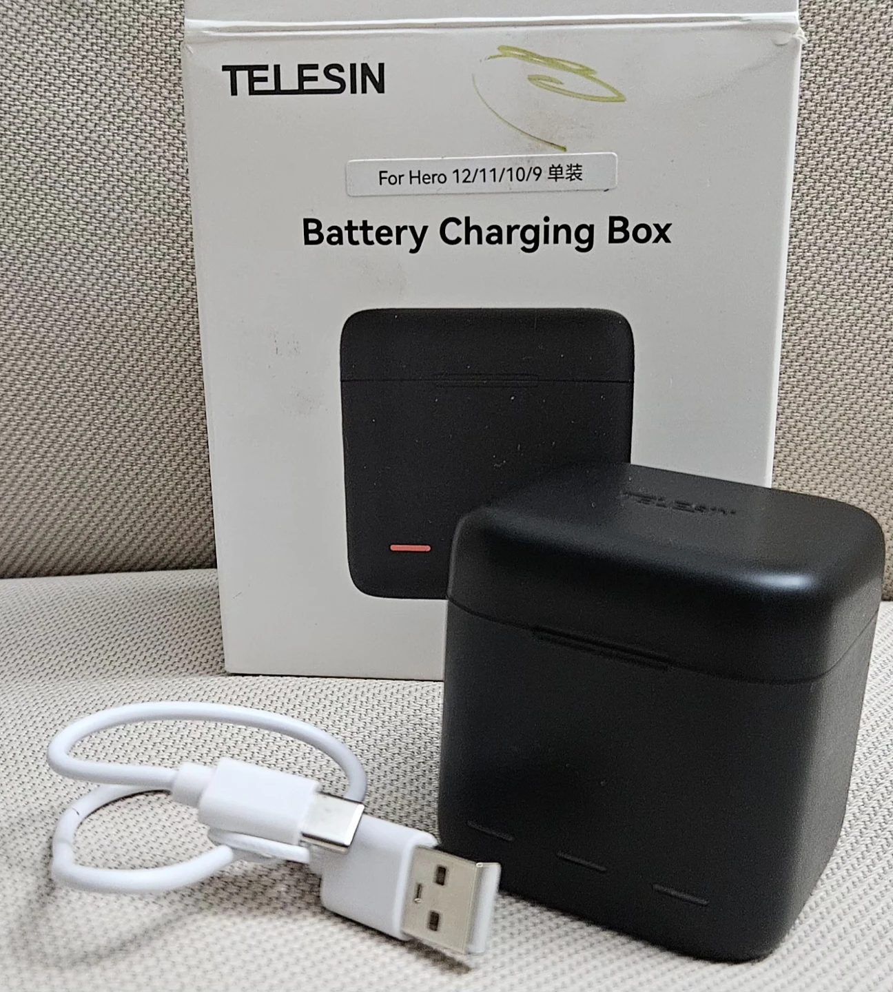 TELESIN Battery Charging Box for GoPro Hero 12/11/10/9