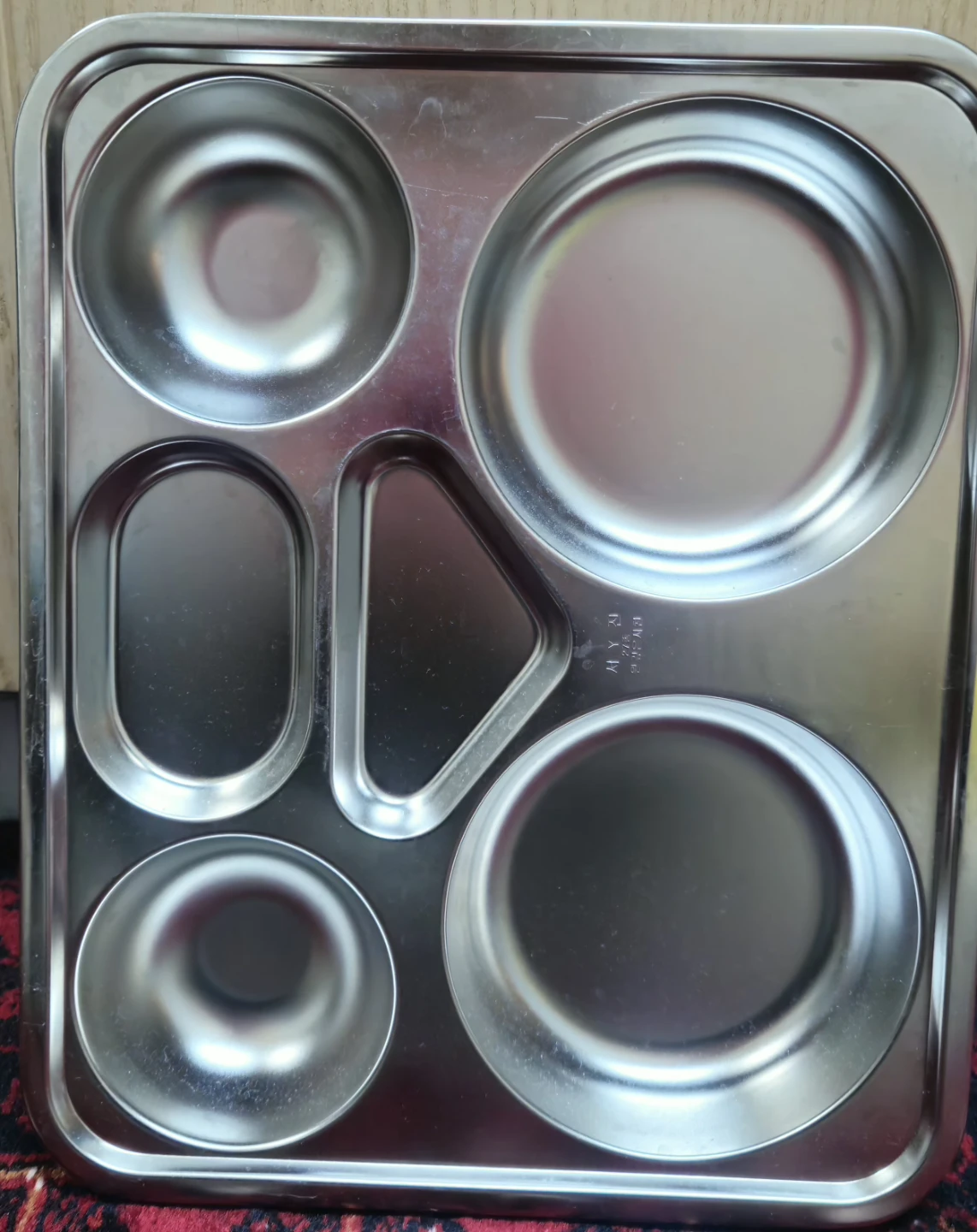 Set of 3 Stainless Steel Compartment Trays - photo 2
