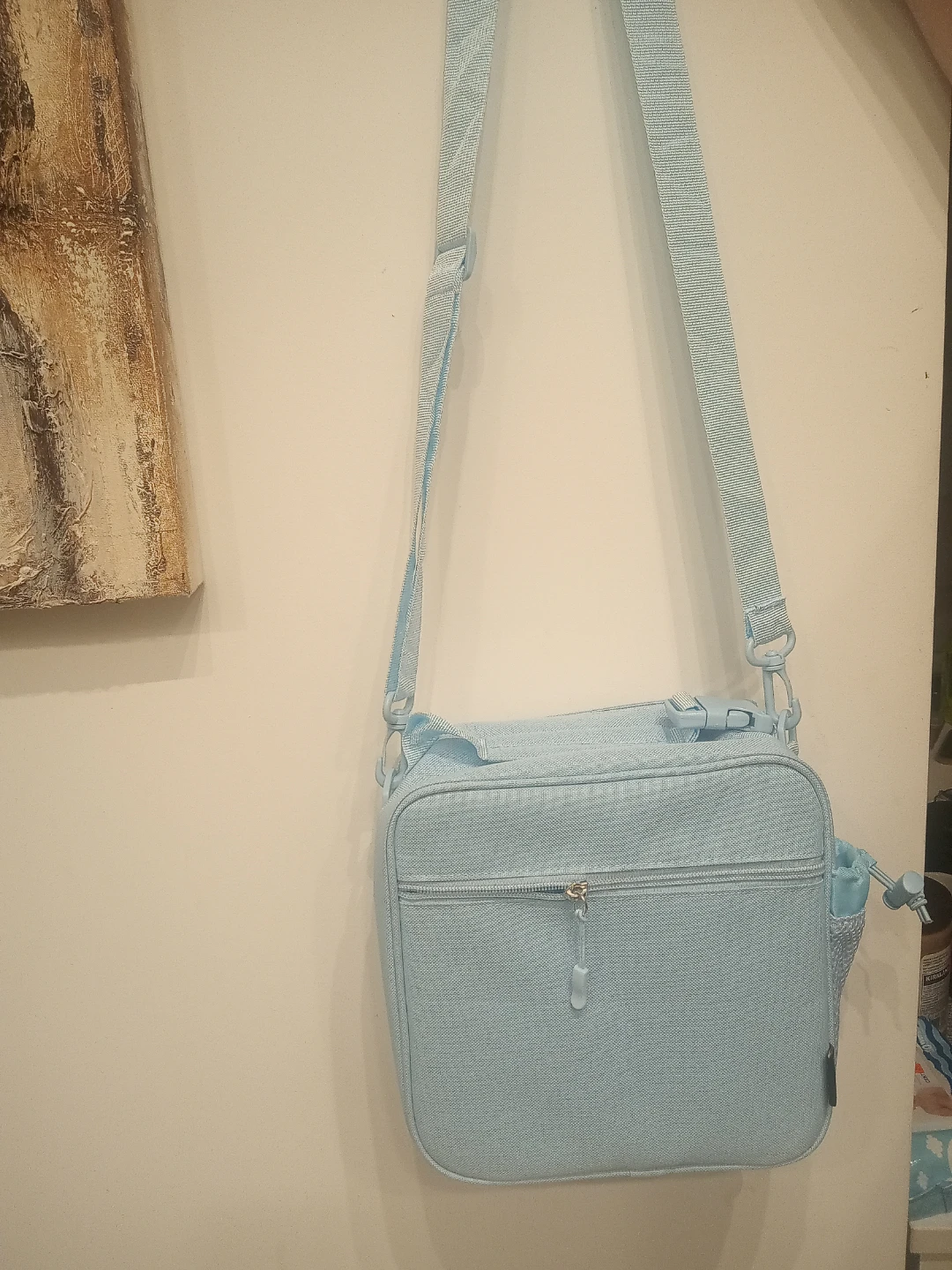 Light Blue Insulated Lunch Bag with Star Detail - photo 3