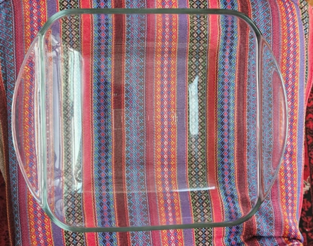 Clear Glass Square Baking Dish with Handles - photo 3