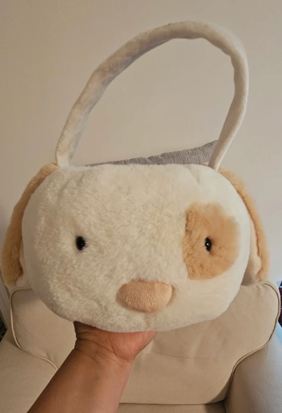 ⚽ Plush Dog Easter Basket - photo 2